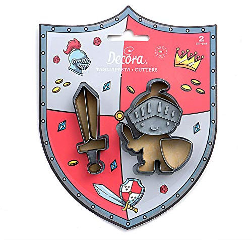 Decora 0255053 Kit 2 CORTADORES DE PLÁSTICO King, Gris