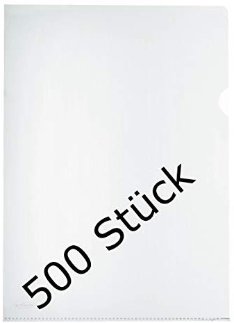 Herlitz Aktenhülle A4 Standard, PP, 0,11 mm, transparent glasklar 100er Packung (5x 100 Stück)