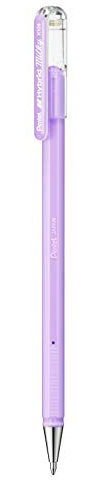 Pentel K108-P Hybrid Milky Stylo Roller Encre Gel Pastel Violet