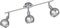Reality Leuchten Brest R80593006 Barre de spot en métal chromé, verre fumé, sauf 3 x E14, Chrom