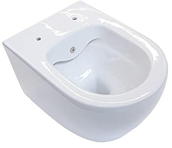 Aloni Spülrandloses Wand Hänge WC mit Taharet/Bidet/Dusch-WC Funktion Weiß