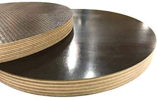 9-27mm Runde Holzscheibe Holz Rund Kreis Siebdruckplatte Scheibe Multiplex Tischplatte 80-1200mm (Stärke 18mm, ø800mm)
