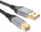 PIPIKA Cable Impresora [2M] Impresora Cable USB 2.0 A a B Compatible para Impresora HP, Epson,Canon,Brother, Lexmark,Escáner,Disco Duro,Fotografía Digital y Otros Dispositivos