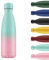 Chilly's Botella de Aqua - Acero Inoxidable y Reutilizable - Prueba de Fugas, Libre de transpiración - Gradiente Pastel - 260ml