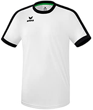 Erima Unisex Erwachsene Retro Star Trikot (3132121), weiß/schwarz, S