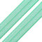 1m Einfassband 20mm hochelastisch 44% Elastan gefalzt Meterware Faltgummi Schrägband Farbwahl, Größe:20mm, Farbe:mintgrün