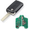 Heart Horse Chiave Telecomando Auto 2 Pulsanti 433MHz ID46 Chip HU83 Lama per Peugeot 207 307 3008 308 408 Citroen C1 C2 C3 CE0523 Chiave Telecomando Pieghevole (modulazione ASK)