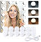 Alopee Led Spiegelleuchte,12 LED Dimmbar Spiegelleuchten Spiegel,Hollywood Stil Schminklicht Dimmbare einstellbare Schminktisch Beleuchtung,3 Farben MakeUp Licht für Kosmetikspiegel,Badzimmer Spiegel
