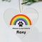 Christmas Tree Decoration Personalised Memorial Christmas Baubles for Dog Cat Pets Custom Rainbow Bridge Xmas Tree Decorations UV Print Remembrance Keepsake Gift 2024 (Heart)