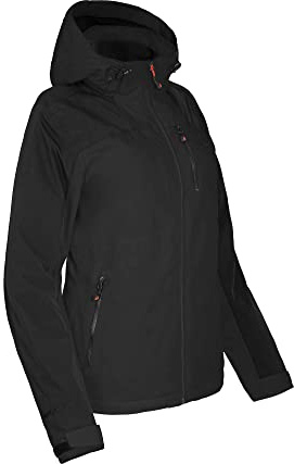 Bergson KURRIKA Thermo | Damen Regenjacke - Funktionelle Damen Thermo-Regenjacke mit Supra-Tex 20.000 Membran, Normal-/Kurz-/Langgrößen, 100% wasserdicht (20.000 mm Wassersäule) & Winddicht, verschwe