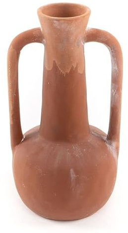 ROCKING GIFTS Jarron florero de Ceramica Color Terracota 20 cm