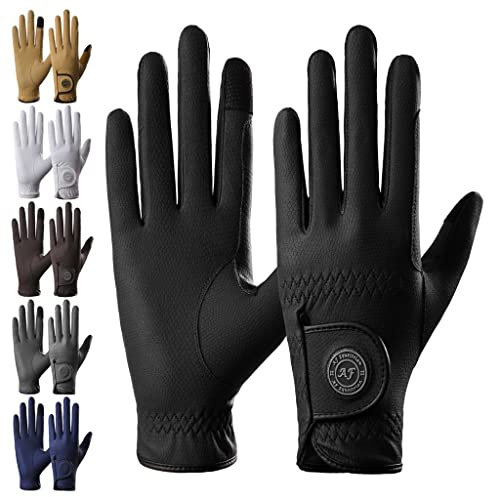 AF Equestrian Ladies Horse Riding Gloves Equestrian Premium Synthetic Leather Sui Sereno Ladies Gloves Snake Skin Design Grey