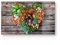 DEQORI Frühstücksbrett Glas | klein 23x14 cm | Motiv Vegetarisches Herz | Design Schneidebrett für Küche | Frühstücksbrettchen antibakteriell & rutschfest | Glasplatte & Servierplatte