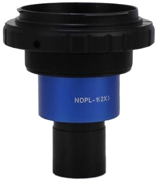 Microscope Camera Adapters 2x Microscope Camera Adapter lens for DSLR Photography (Color : Blue for C-n)