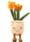 OUKEYI Tulpen-Plüschtier, Sukkulenten, Plüschtier, gefüllt, Plüschkissen, Puppe, niedliche weiche Pflanzen, Wurfkissen für Weihnachten, Geburtstagsgeschenke (Tulpe)
