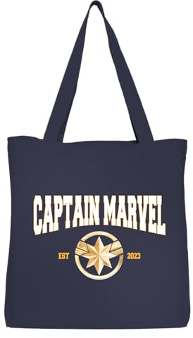 Marvel Captain Est 2023 BWMAVLSBB003 Unisex Tote, Marineblau, Größe 38 cmx42 cm, marineblau, 38 X 42 CM, Utility