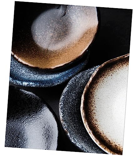 BESTonZON 1 Pc Platos Pequeños Platos De Cerámica para Pasta Plato De Cena Platos De Aperitivo Platos De Ceramica Plato Tradicional Japonés Plato De Aperitivo Ensalada Plato De Almuerzo