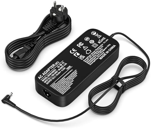 Jippofu 180W Cargador para ASUS Rog Gaming G750JM G751JM G750JS G752VT G750JW G750JX G55 G55VW G70 G75 G75VW G75VX GL702VM ADP-180MB F FA180PM111 Laptop Adaptador Charger 5.5 * 2.5mm