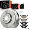 Frankberg 2x Bremsscheiben + 4x Bremsbeläge Vorderachse mit Bremsenschmiermittel Kompatibel mit A3 8P1 2003-2012 Leon 1P1 2005-2012 O.c.t.a.v.i.a II 1Z3 2004-2013 Replace# 1J0698151D