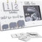 24 x 13 cm Massivholz Ultraschall Fotorahmen mit Countdown Kalender, Baby Ultraschallbilder Fotorahmen aus Holz, Gute Geschenk für Schwangere