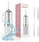 Munddusche Kabellos, Elektrischer Zahnreiniger, Zahndusche Water Flosser 3 Modi & 4 Düsen USB Wiederaufladbare Wasser Flosser IPX7 Wasserdicht, 300ML Wassertank Mund Reiniger (Weiß)