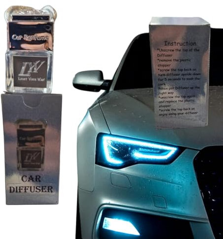 Light Your Way Candles | Strong Scented | Car Air Freshener Prefilled | Parma Violets Scented | For Men & Women | Car Deodorizer