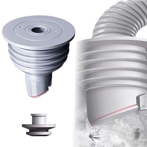 Waschmaschinen Rohrdichtung WISIRENT, 70-75mm Grau Universal-Rohrdichtungen Washing Machine Drain Hose Seal, Waschmaschinen Ablaufschlauchdichtung, Abflussrohr Dichtungsring für Waschmaschine