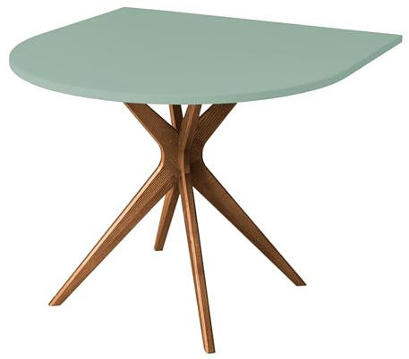 RAGABA JUBI Halb Ovaler Esstisch 90x90cm Eiche Salbeigrün
