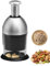 Food Chopper, Vegetable Chopper - Vegetable Chopper | Dishwasher Safe Hand Chopper, Multifunctional Stainless Steel Non-Slip Chopper for Garlic, Ginger and