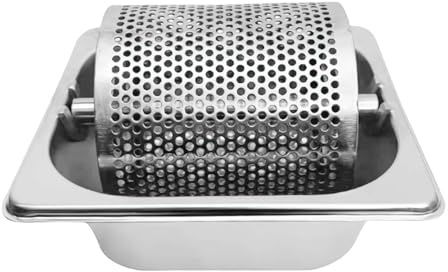 Stainless Steel Butter Spreader Wheel with Stand – Professional Rotary Butter Roller for Even Spreading, Time-Saving Melted Butter Dispenser for Home, Restaurant, Grill and Kitchen Use