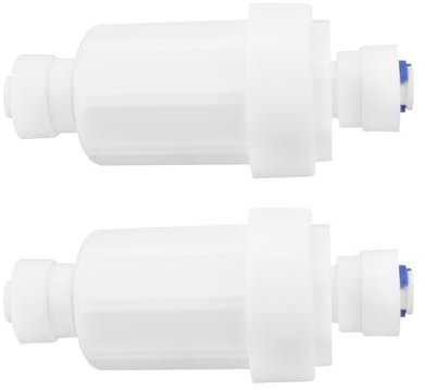 ECSiNG 2 Pezzi Filtro Per Acqua Per Sistema Di Nebulizzazione Esterna Per Tubo Da Giardino Da 1/4 Di Pollice 120 Micron 100 Maglie 92,2x39,6 Mm Filtro Per Sistema Di Nebulizzazione