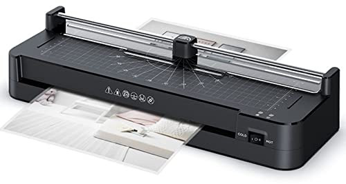 Thermo-Laminiergerät – 3-in-1 mit Papierschneider, Locher und Eckenrunder – Ideal für Zuhause, Büro, Schule – A3-Größe für vielseitigen Einsatz