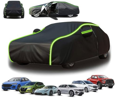 Autoabdeckung Outdoor Für Audi A6 C7 Avant Kombi 2011–2024, Autogarage Abdeckung Wasserdicht,mit Seitentüren,Staubdicht und Schneefest, Winddicht und Warm-xz67