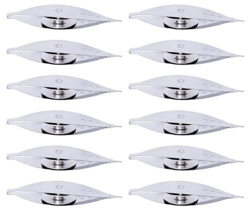 AOOOWER 12 Stück Nähmaschinen-Ersatz-Shuttles aus Metall, lange Spindel-Shuttles