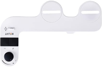 Belvit Bidet Taharet Aufsatz für Toilettensitz, Schwarz