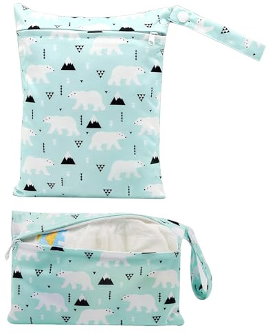 Wasserdichte Feuchtetasche 2 Stück Wasserdichte Und Waschbare Wickelzimmer | Waschbare Reisetaschen Für Badeanzüge Wickeltücher Badekleidung Und Kleidung