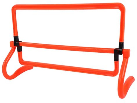 Fockety Fußball, Fußball, Verstellbare Hürden, Geschwindigkeitstrainingsausrüstung für Kraftkoordination, für, Basketball, Baseball, Leichtathletik, Orangefarbenes PVC-Material, 5er-Set