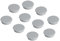 FRANKEN Magnete Stark Rund, 10 Stück, Hochwertige Haftmagnete für Büro, Haushalt, Werkstatt mit hoher Haftkraft, ideal für Whiteboards, Kühlschrank, Plantafeln oder Schaukästen, 38 mm, Grau, HMS36 12