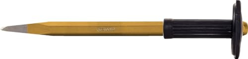 KS Tools 162.0243 Spitzmeißel mit Handschutzgriff, 8-kant, 18x300mm