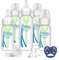Options Narrow Neck Bottle Gift Set - 3 x 250mL, 2 x 120mL, Teats, Storage caps
