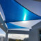 SUNNY GUARD Sonnensegel, 3 m x 3 m x 3 m, dreieckig, blau, UV-Block-Sonnenschutz für Hinterhof, Terrasse, Garten, Outdoor-Aktivitäten und Einrichtungen