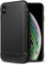 TUDIA Rugged Fit Compatible with iPhone Xs MAX Case (2018), [Linn] Shockproof Lightweight TPU Scratch Resistant Slim Fit Non Slip Protective Case Cover - Black