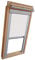 Verdunkelungsrollo THERMO Alu-Rückseite für VELUX Dachfenster TYP GGL/GPL/GHL - 206 - Farbe Weiß - mit Aluminium Seitenschienen - KLICK Montage