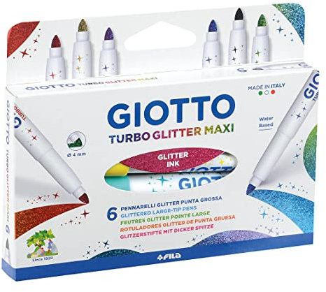 Giotto - Turbo Glitter Maxi Marker, mit Glitzer, 426600