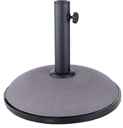 BUTLERS Sonnenschirmständer The Rock – runder, 30 Kg Schwerer Ständer aus Beton für eine Maststärke bis Ø 4,8 cm
