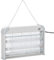 Outsunny Elettroinsetticida da Esterno e Interno con Lampada Antizanzare UV per 60m², Zanzariera Elettrica 20W, Grigio e bianco