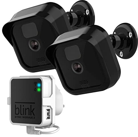 Blink Outdoor-Kamera-Wandhalterung, wetterfeste Schutzhülle und um 360 Grad verstellbare Halterung für New Blink Outdoor Indoor Home Sicherheitskamerasystem (2 + 1 Stück)