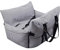 VERCART Hunde Autositz für Mittlere Hunde Kleine Hunde Rücksitz Autositz Sicherheits Autositz Bett für mit Clip-on-Sicherheitsleine Tasche Marineblaue Streifen 76 x 52 x 40cm, M(76 x 52 x 40cm)