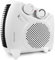 KARRMA Portable 2KW White Fan Heater - 2000W Compact Lightweight Electric Heater With 2 Adjustable Temperatures & Overheat Protection - Rectangle Designed
