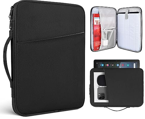 Funda para tablet Samsung Galaxy Tab S8/S7/Tab A7/A 10.1, compatible con iPad Pro M4/Air 11 de 9.7 a 11 pulgadas, bolsa de transporte (negro)